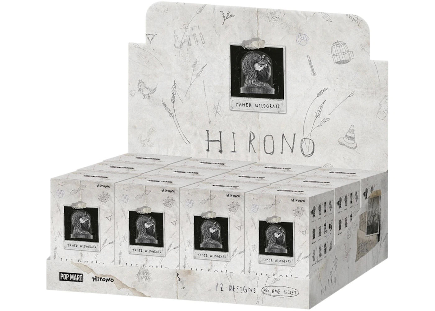 Pop Mart Hirono Tamed Wildgrass Series Figures Sealed Case (12 Blind Box) -1