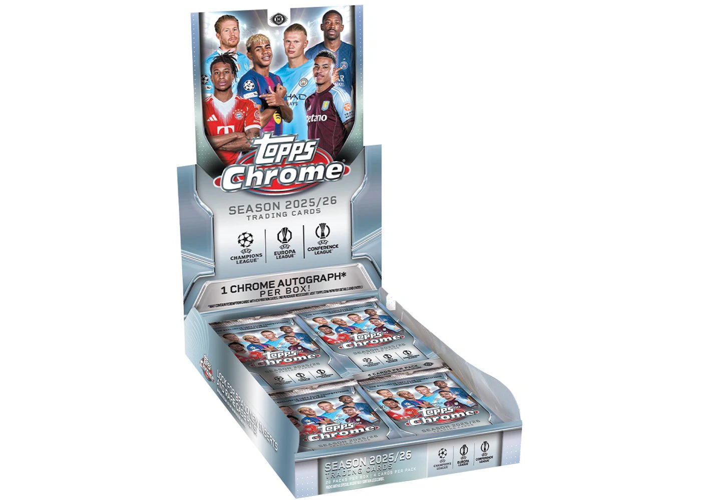 2025/26 Topps Chrome UEFA Club Competitions Hobby Box -1