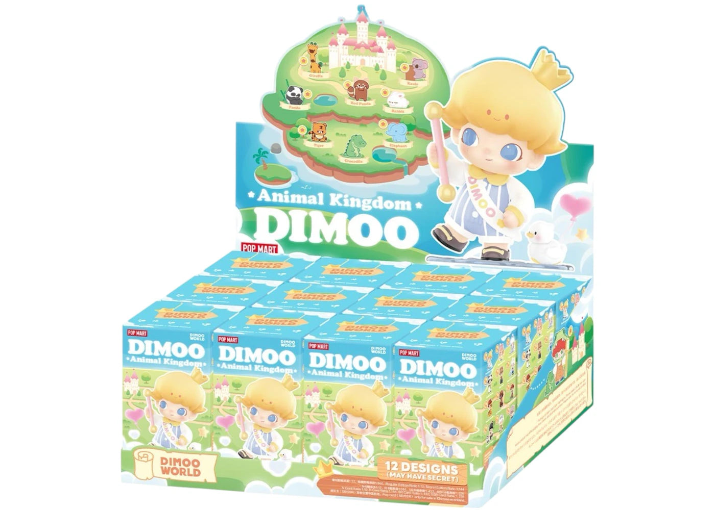 Pop Mart Dimoo Animal Kingdom Series Figures Sealed Case (12 Blind Box) -1