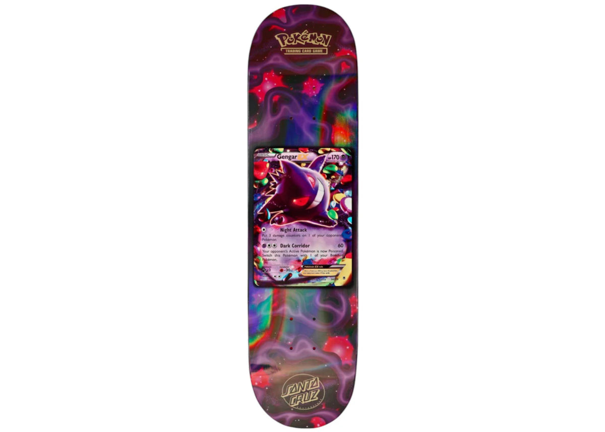 Santa Cruz Skateboards X Pokemon 2026 Skateboard Deck - Gengar ex Edition -1