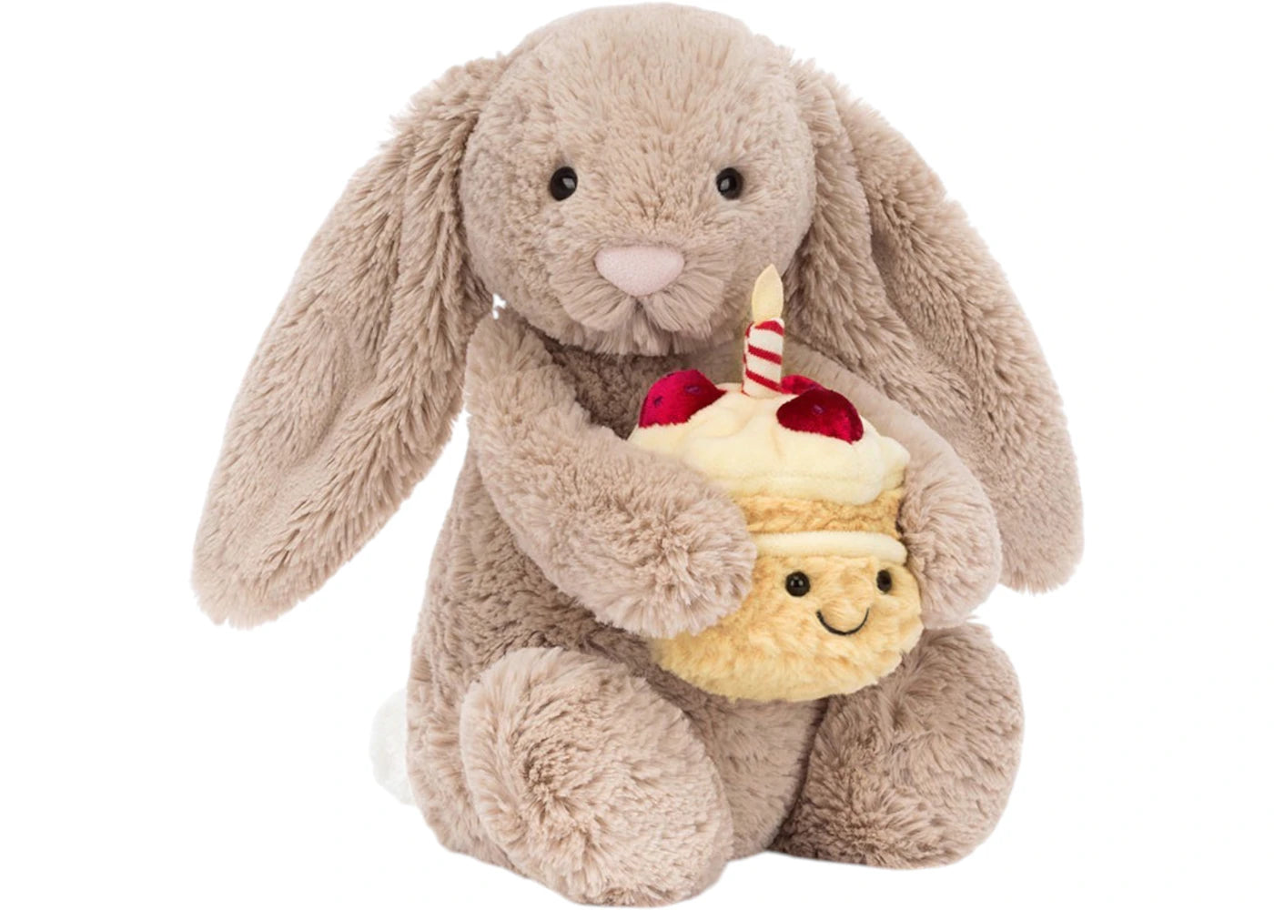 Jellycat Bashful Beige Bunny 'Birthday' Plush -1