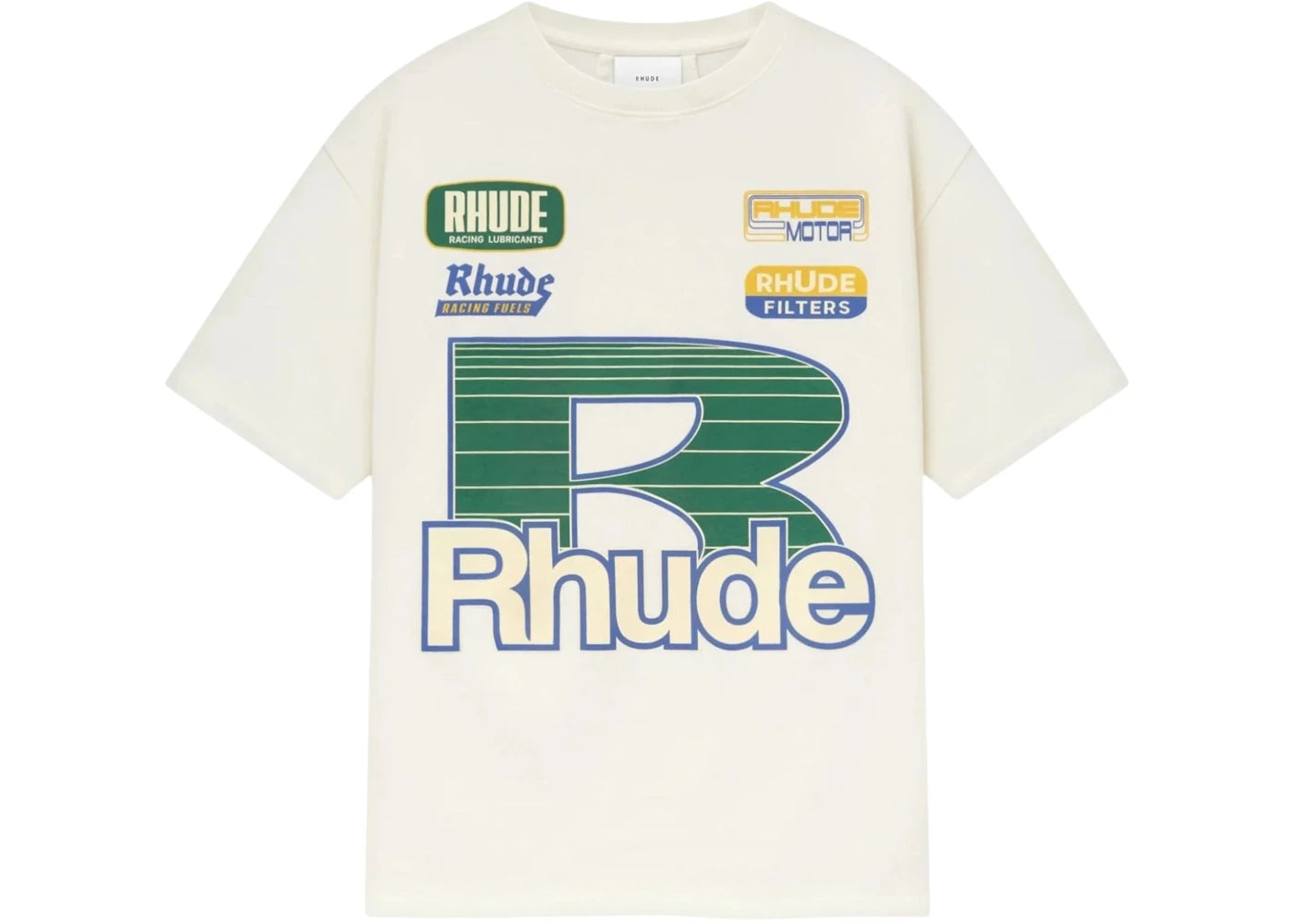 Rhude Roadway Racing Tee White -1
