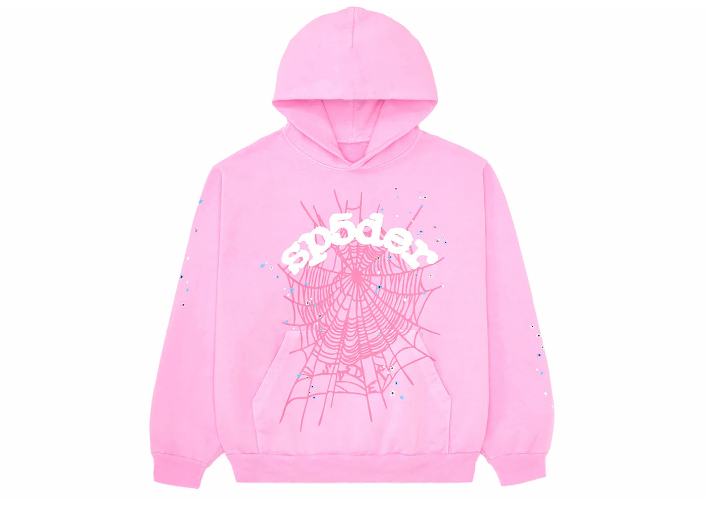Sp5der OG Web Hoodie Pink -1