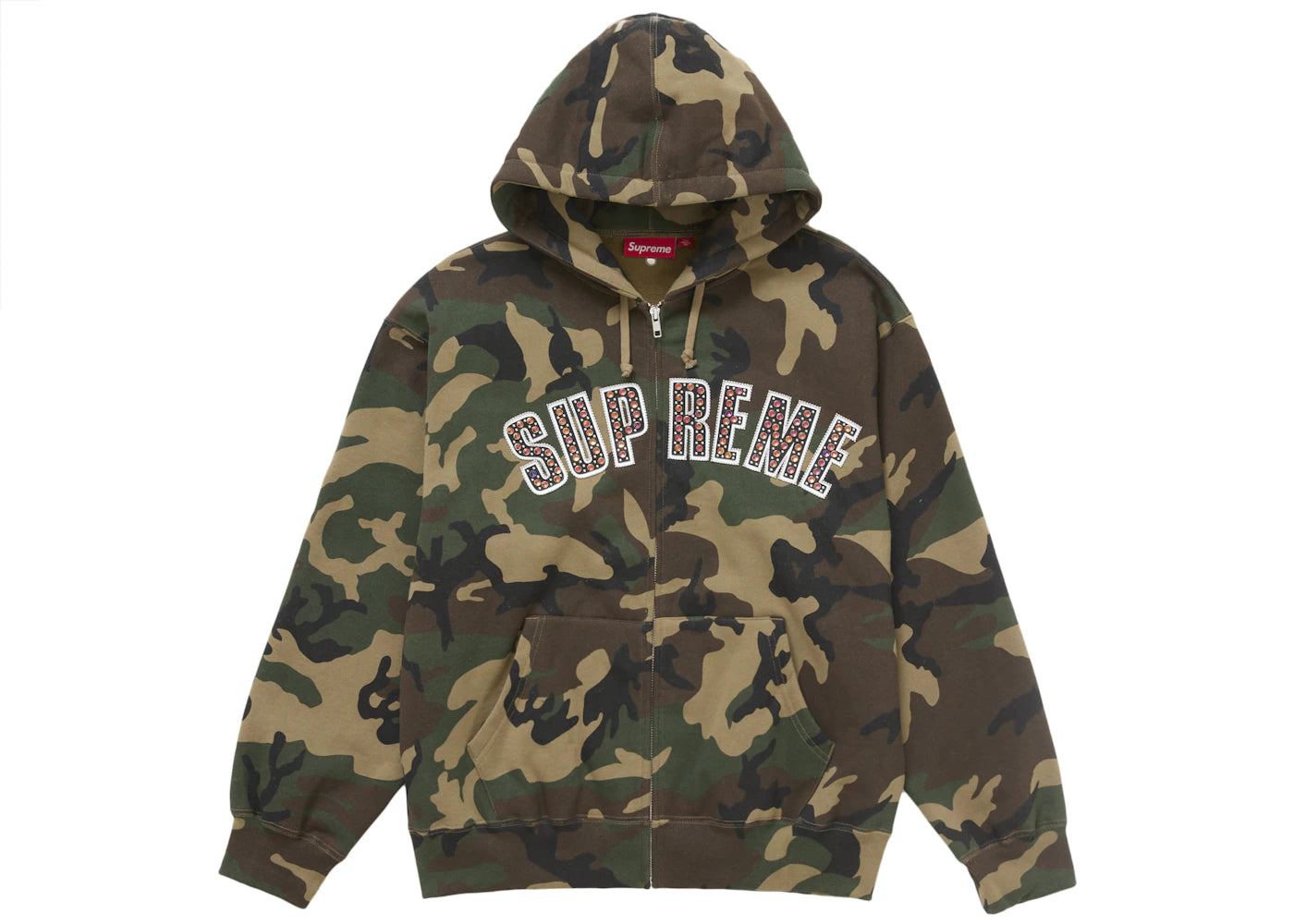 Supreme b.b. Simon Zip Up Hooded Sweatshirt Woodland Camo -1