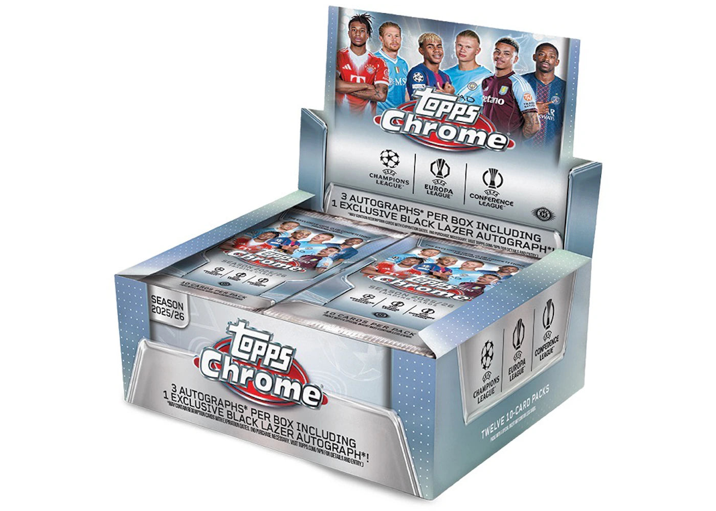 2025/26 Topps Chrome UEFA Club Competitions Jumbo Box -1