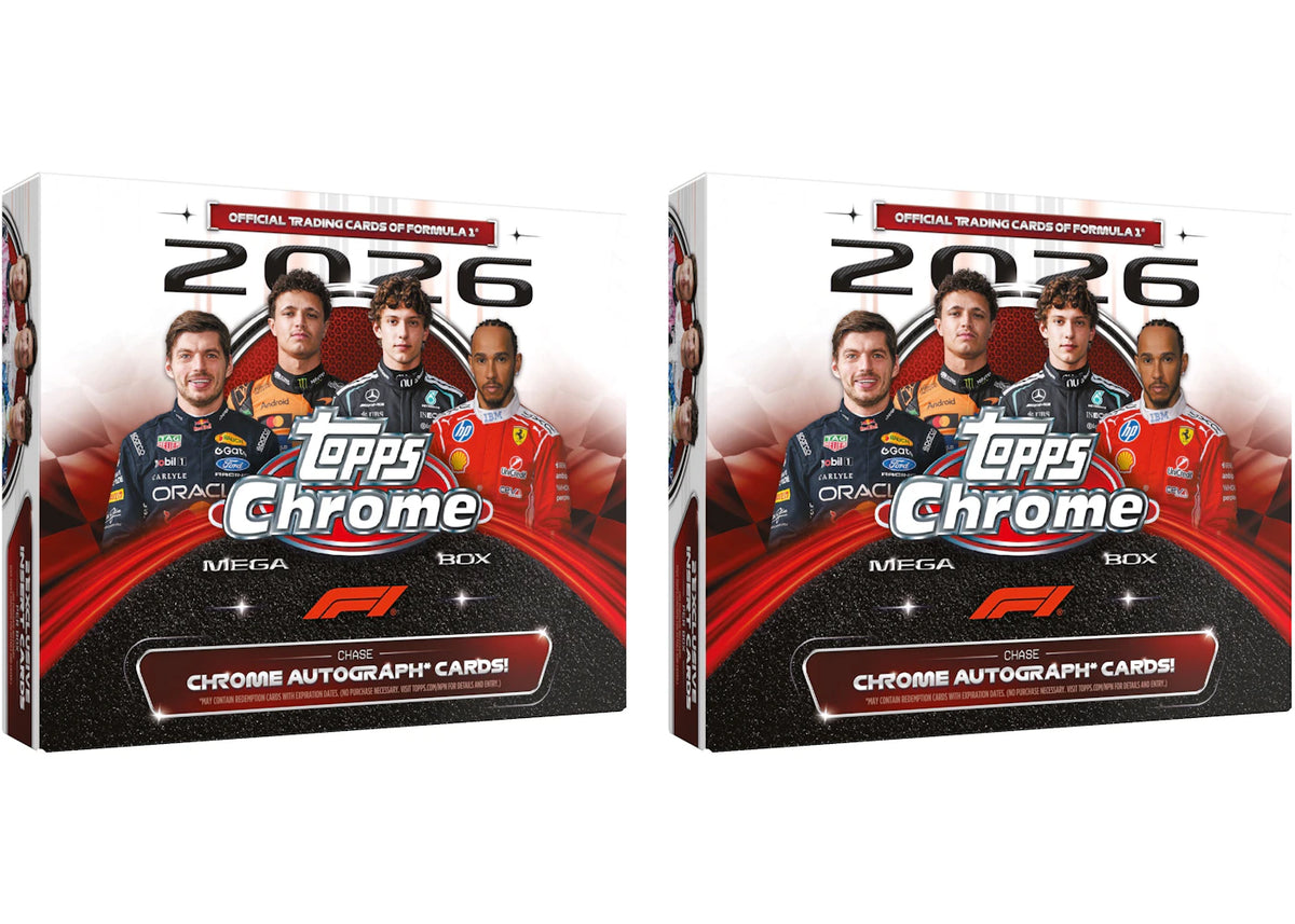 2026 Topps Chrome Formula 1 Mega Box 2x Lot -1
