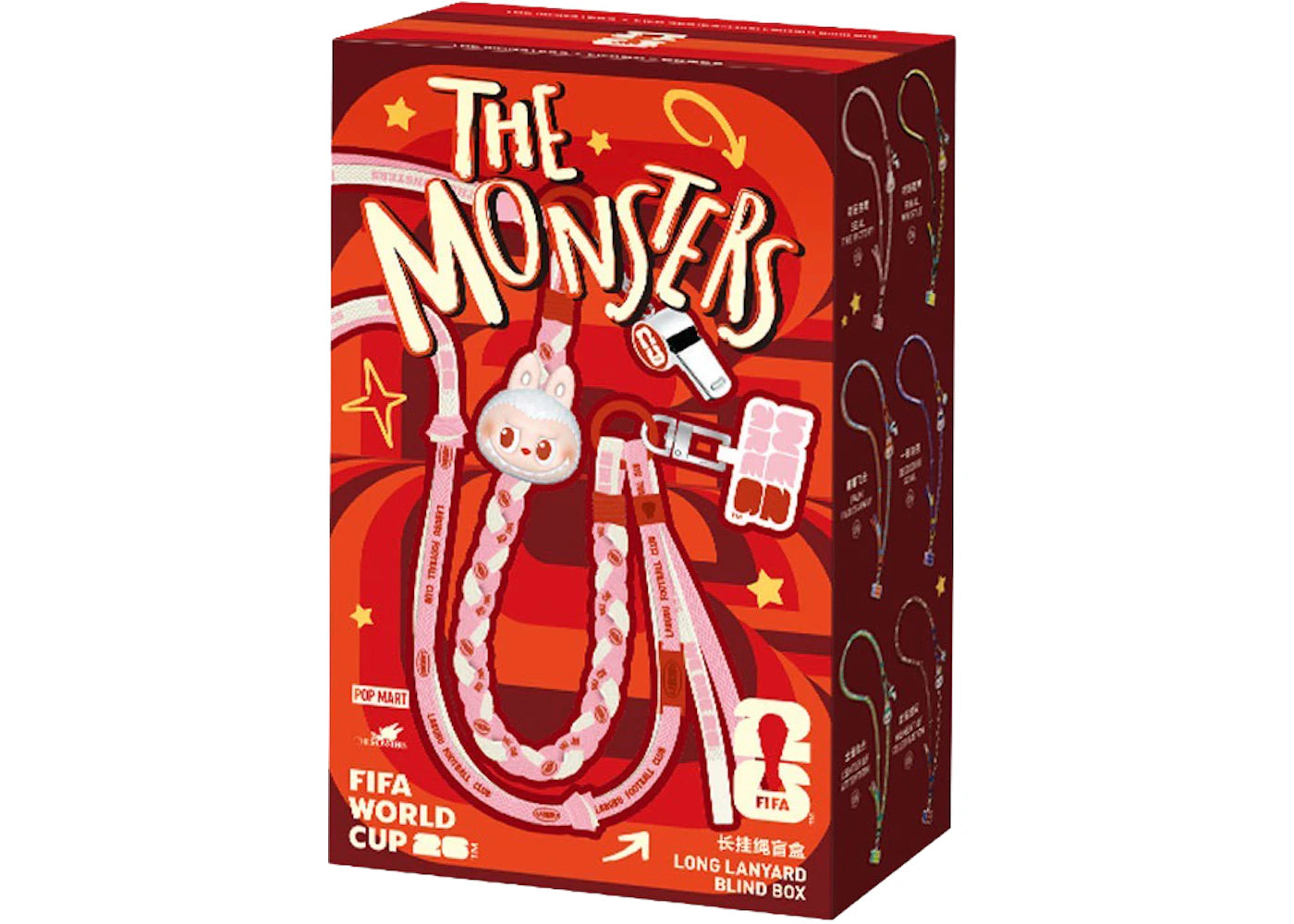 Pop Mart THE MONSTERS x FIFA SERIES Labubu Long Lanyard Single Blind Box -1