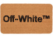 OFF-WHITE Logo Print Doormat -1