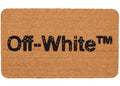 OFF-WHITE Logo Print Doormat -1