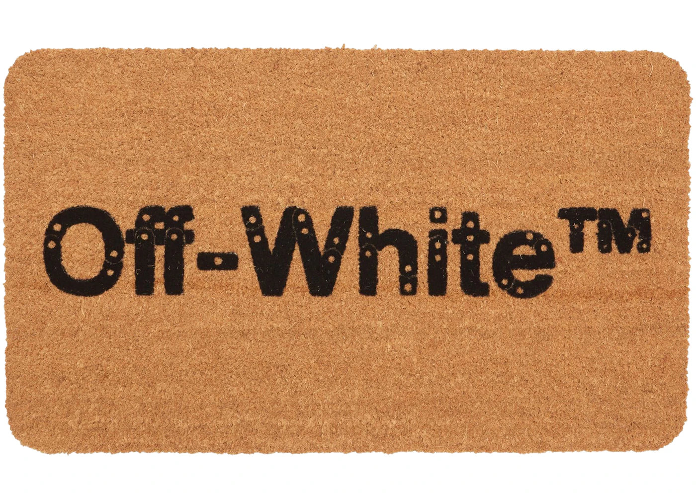 OFF-WHITE Logo Print Doormat -1