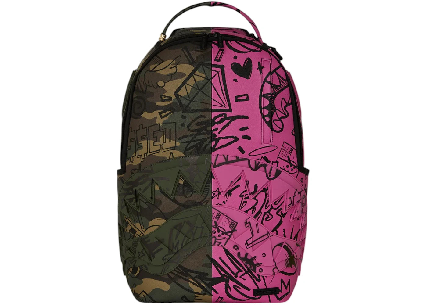 Sprayground Operation Sketch DLX Backpack Green/Red -1