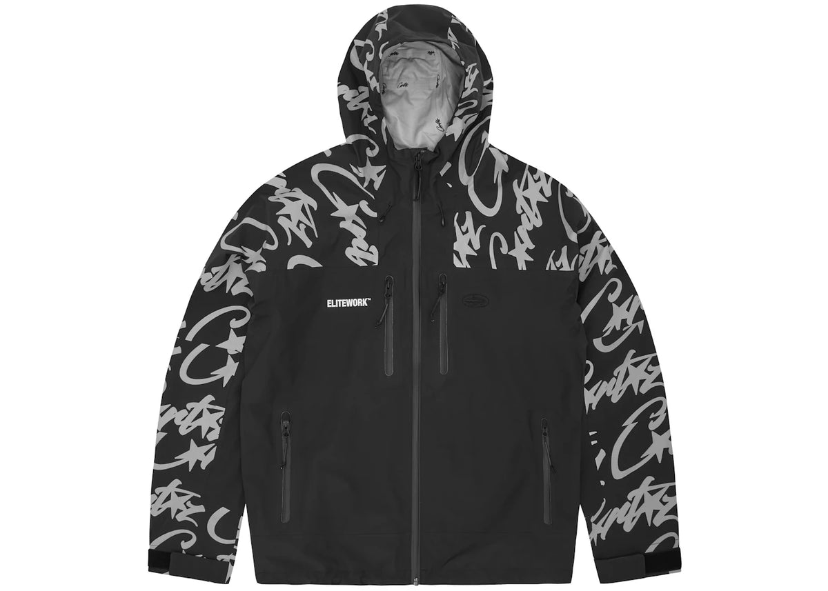 Corteiz Elitework Shell Jacket Black -1