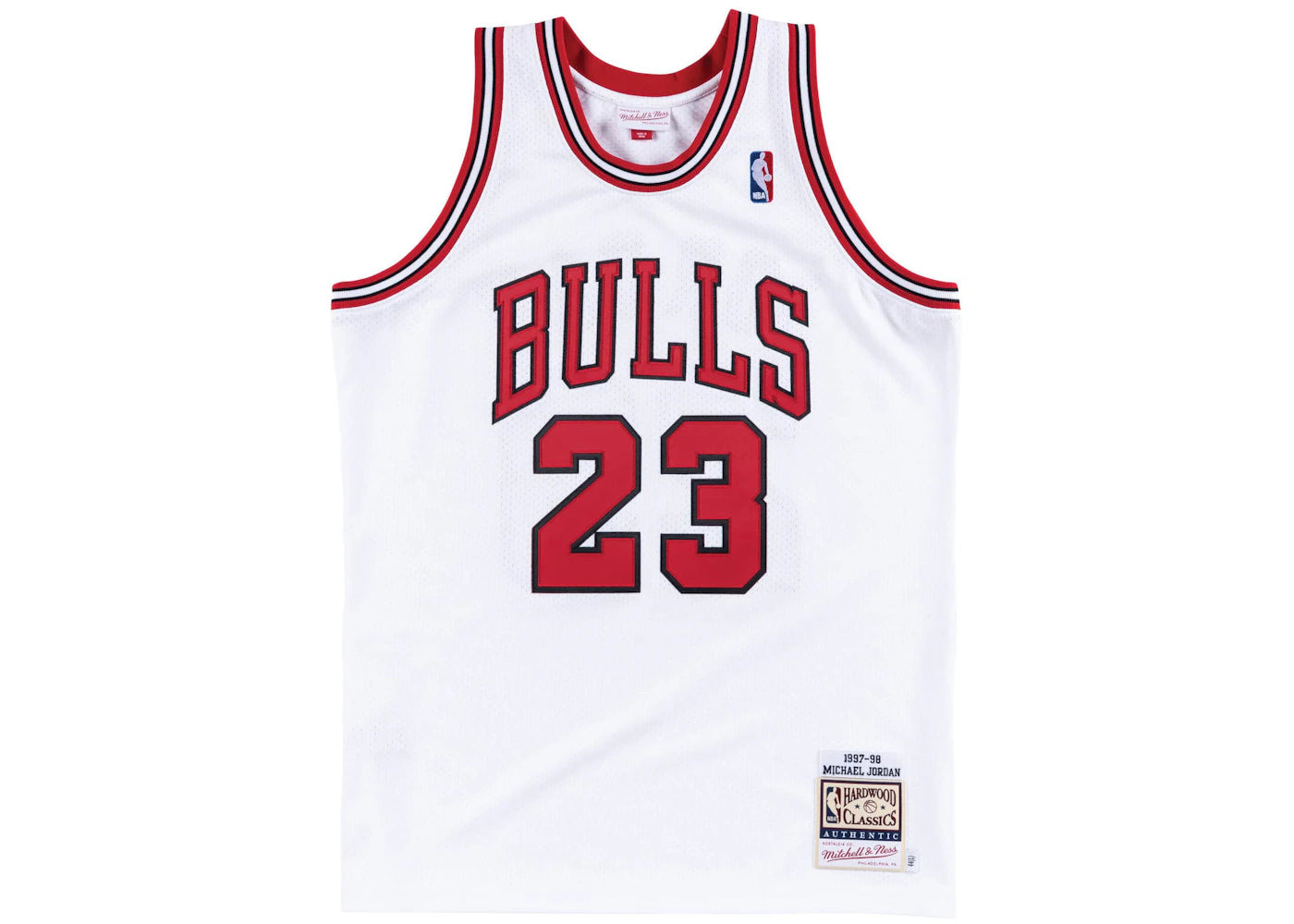 Mitchell & Ness Chicago Bulls Home 1997-98 Michael Jordan Authentic Jersey White -1