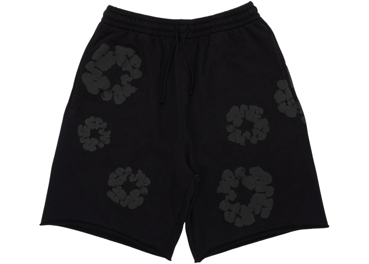 Denim Tears Mono Wreath Sweatshorts Black -1