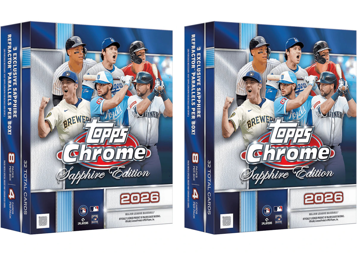 2026 Topps Chrome Baseball Sapphire Edition Hobby Box 2x Lot -1
