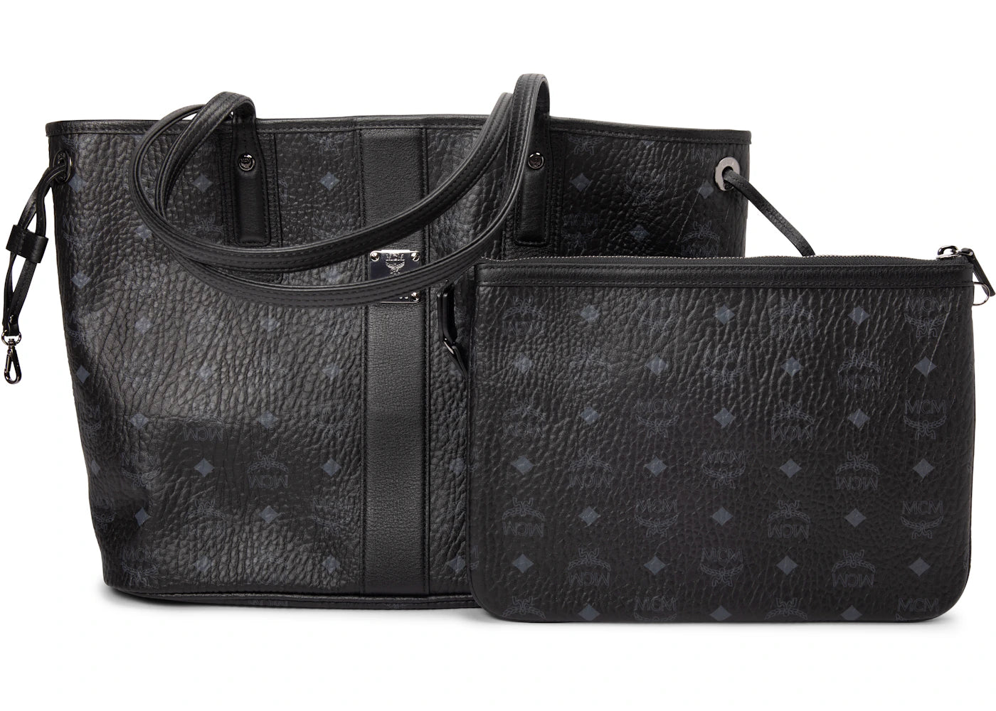 MCM Reversible Liz Shopper Visetos Medium Black (1) -1
