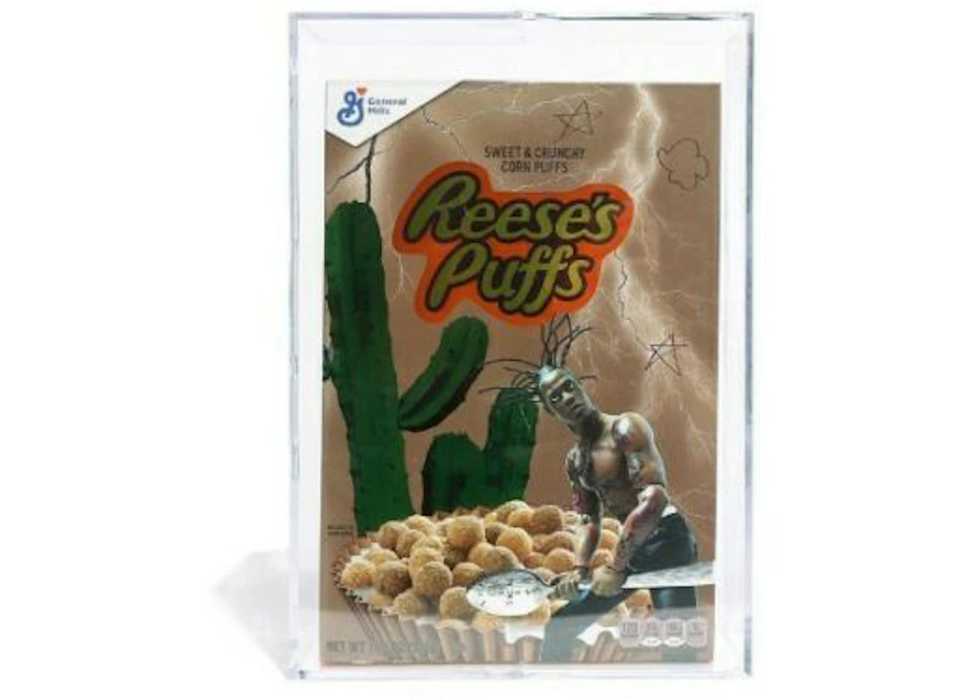 Travis Scott x Reese's Puffs Cereal Limited Edition Box w/ Acrylic Case (Not Fit For Human Consumption) -1