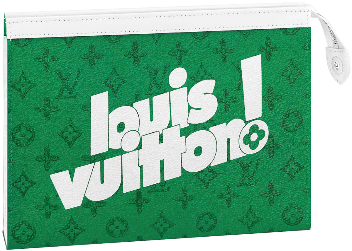 Louis Vuitton Pochette Voyage MM Green Vintage -1
