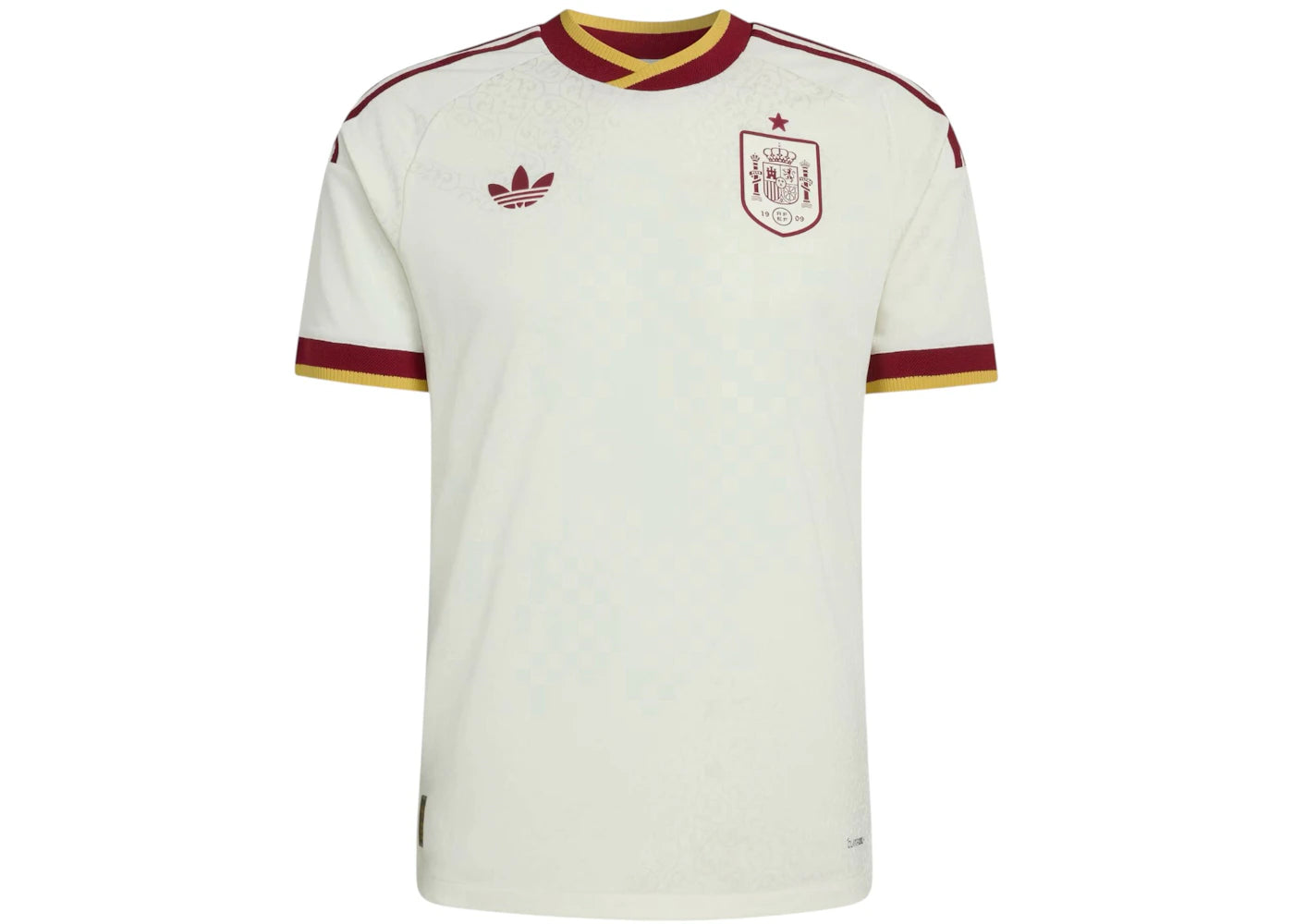 adidas Spain 26 Away Authentic Jersey Off White -1