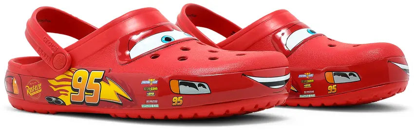 Pair Crocs Classic Clog Lightning McQueen