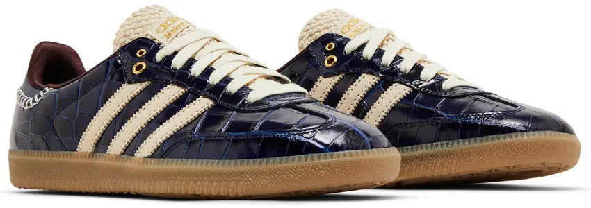 Pair adidas Samba Wales Bonner Navy Croc