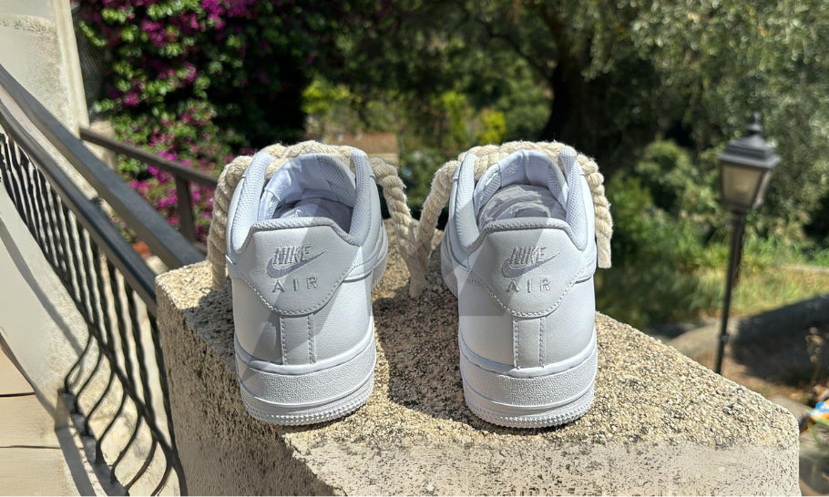 Pair back Air Force 1 White Ropes Laces