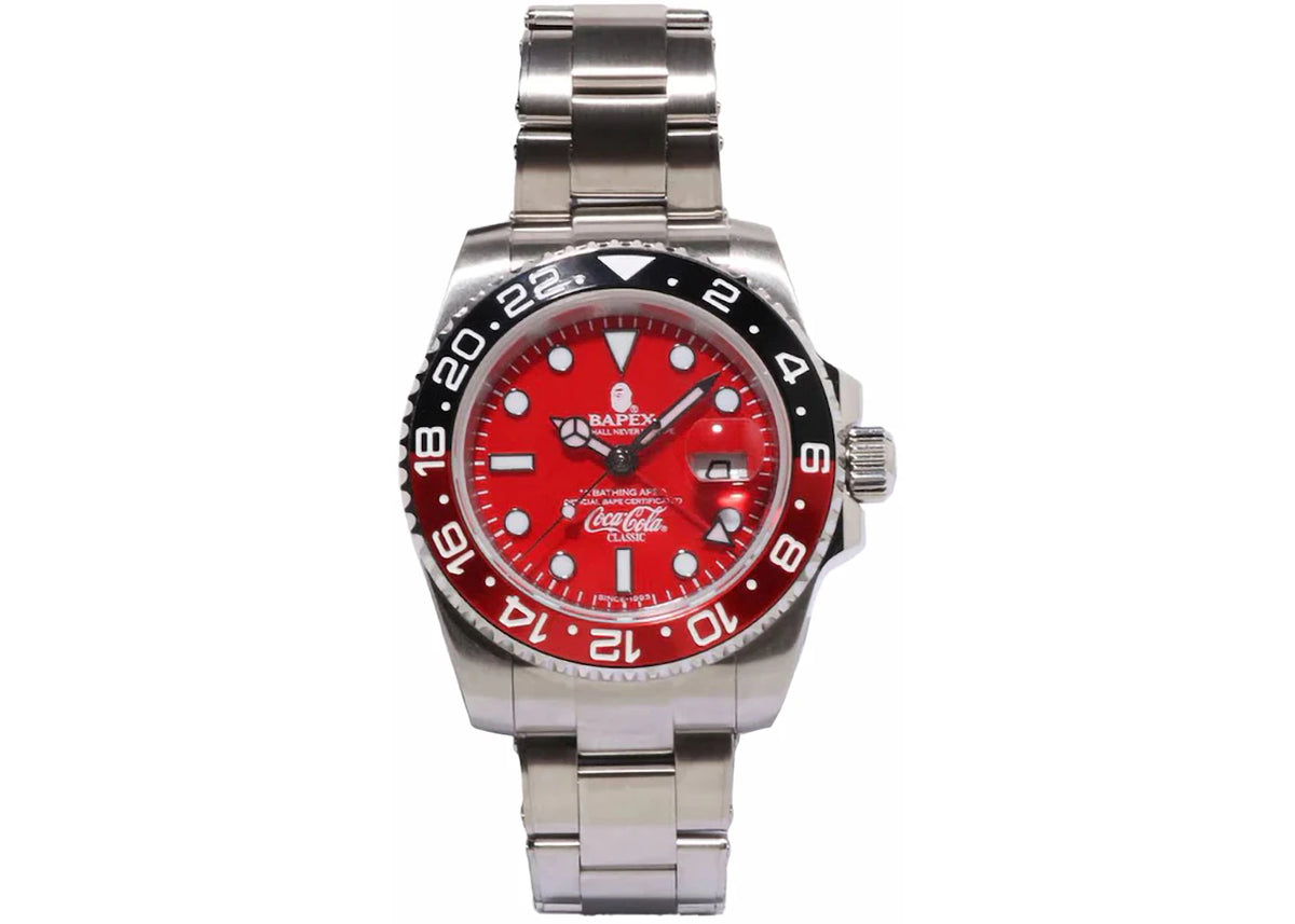 BAPE x Coca-Cola Classic Type 2 BAPEX Watch Red -1