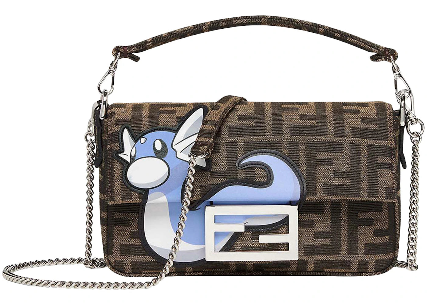Fendi x FRGMT x Pokemon FF Fabric Bag Baguette Mini Multicolor -1