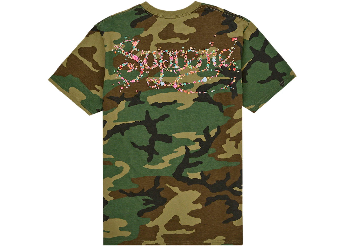 Supreme Gems Tee Woodland Camo -1