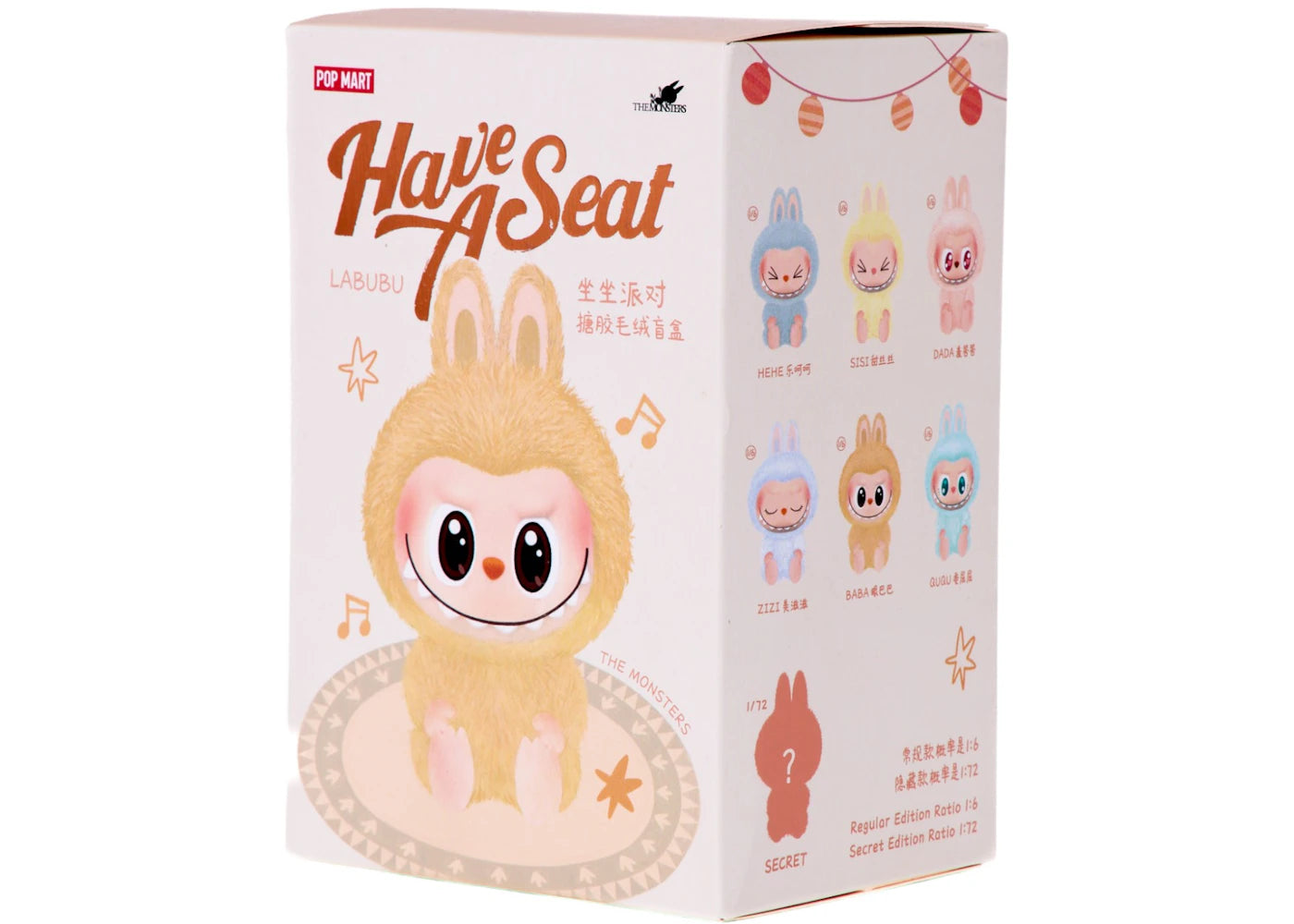 Pop Mart Labubu The Monsters Have a Seat Vinyl Plush Blind Box