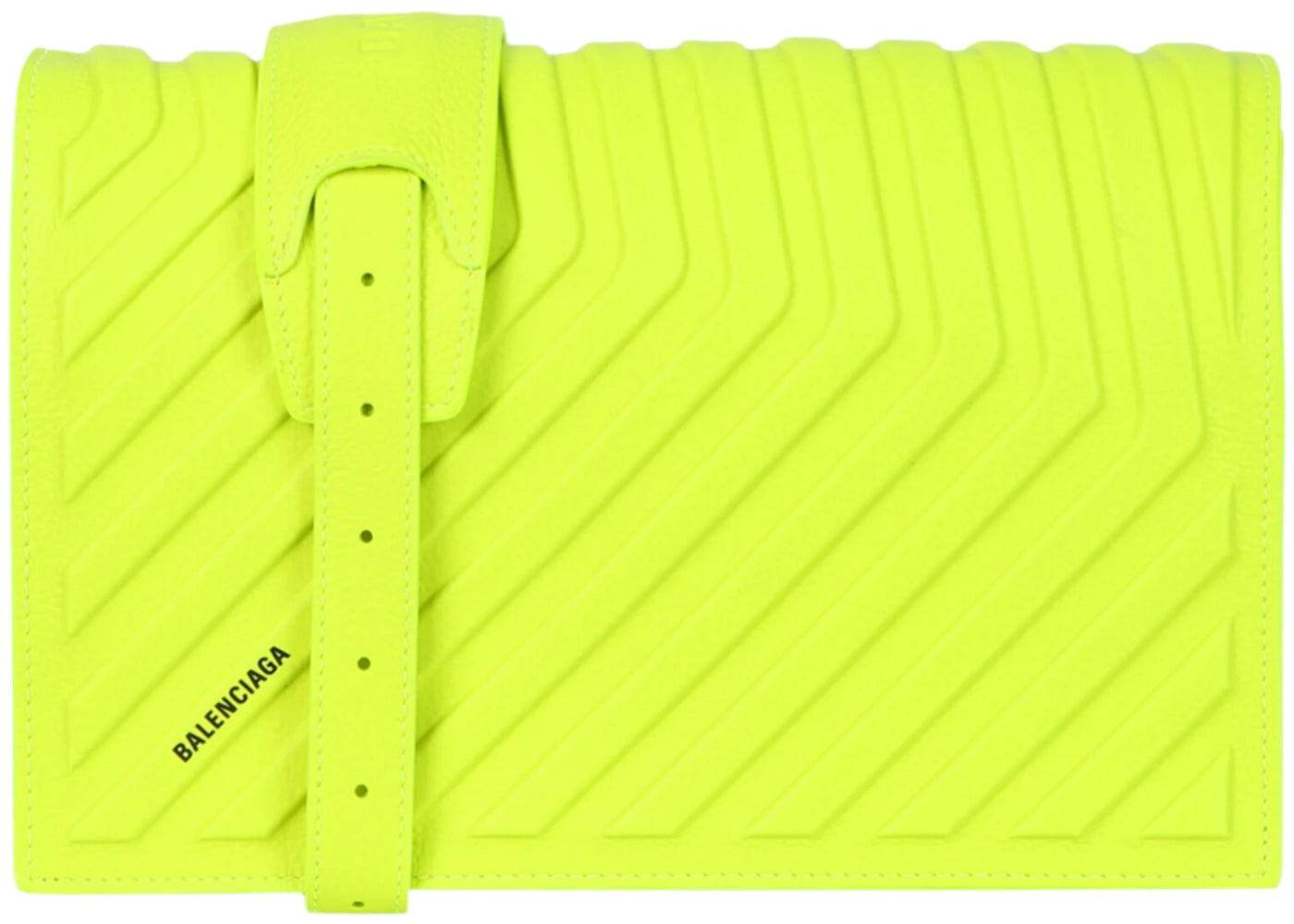 Balenciaga Strap Car Flap Bag Fluo Yellow -1