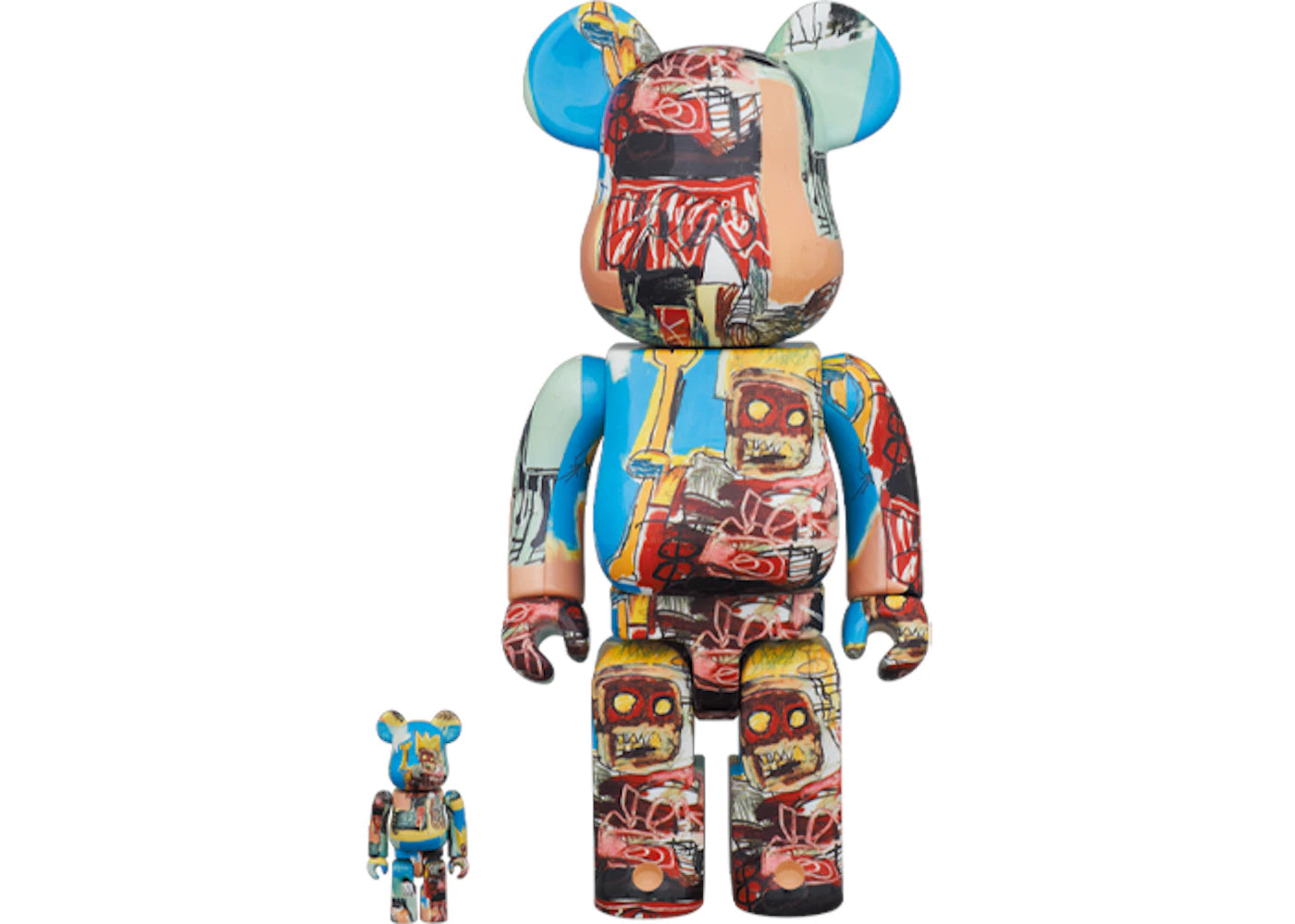 Bearbrick JEAN-MICHEL BASQUIAT #6 100% & 400% Set-1