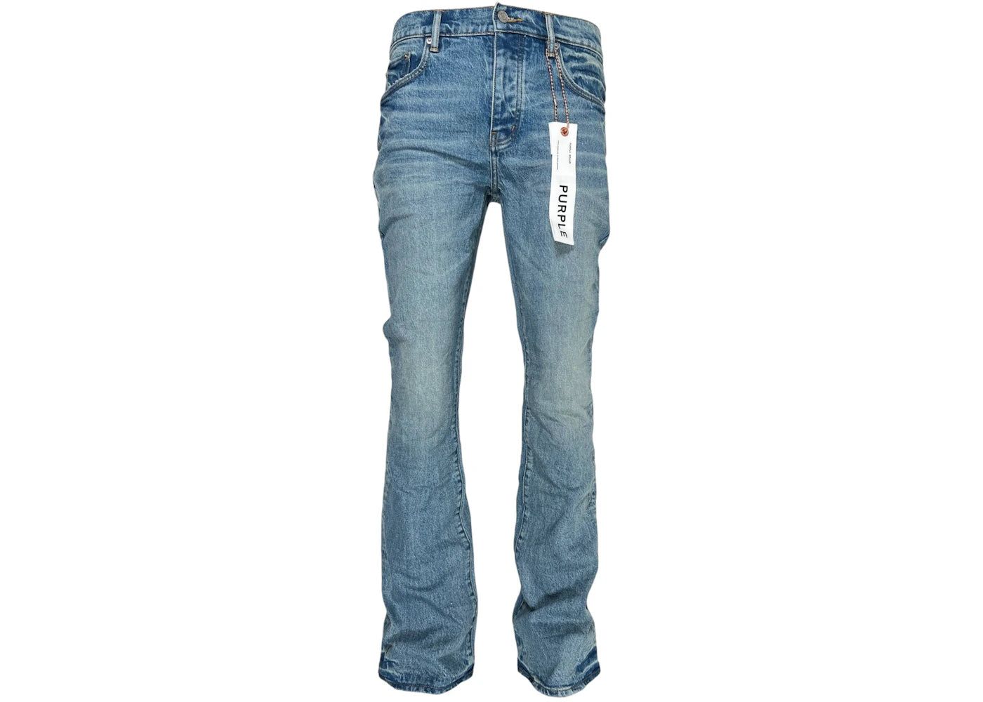 Purple Brand P004-FFWL425 Flare Worn Jean Indigo