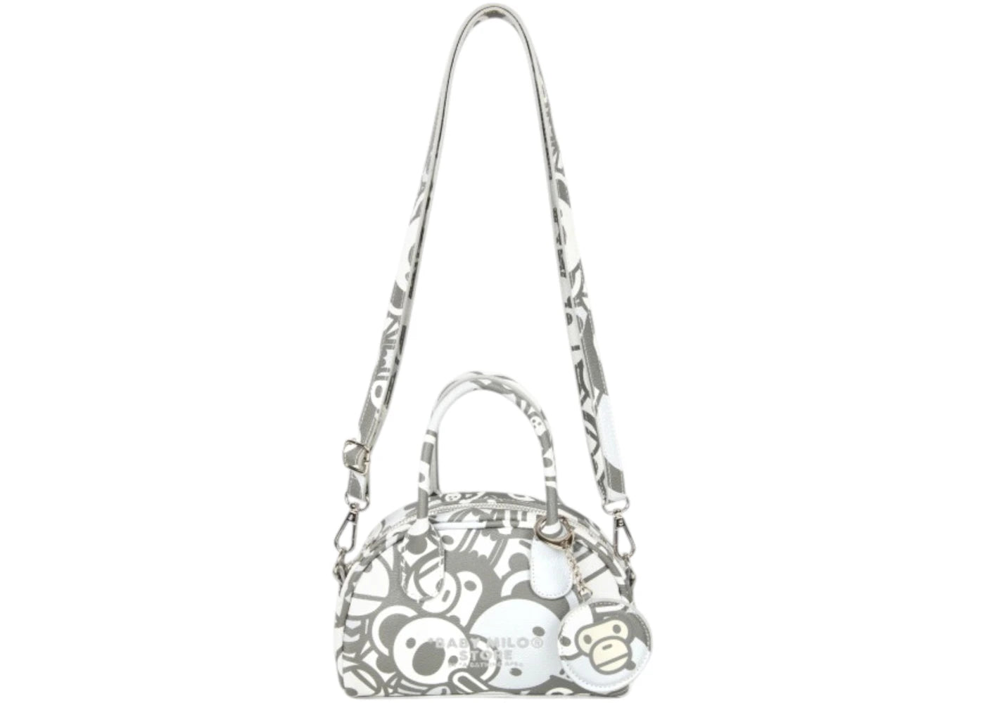 BAPE Baby Milo & Friends Crossbody Bag White -1