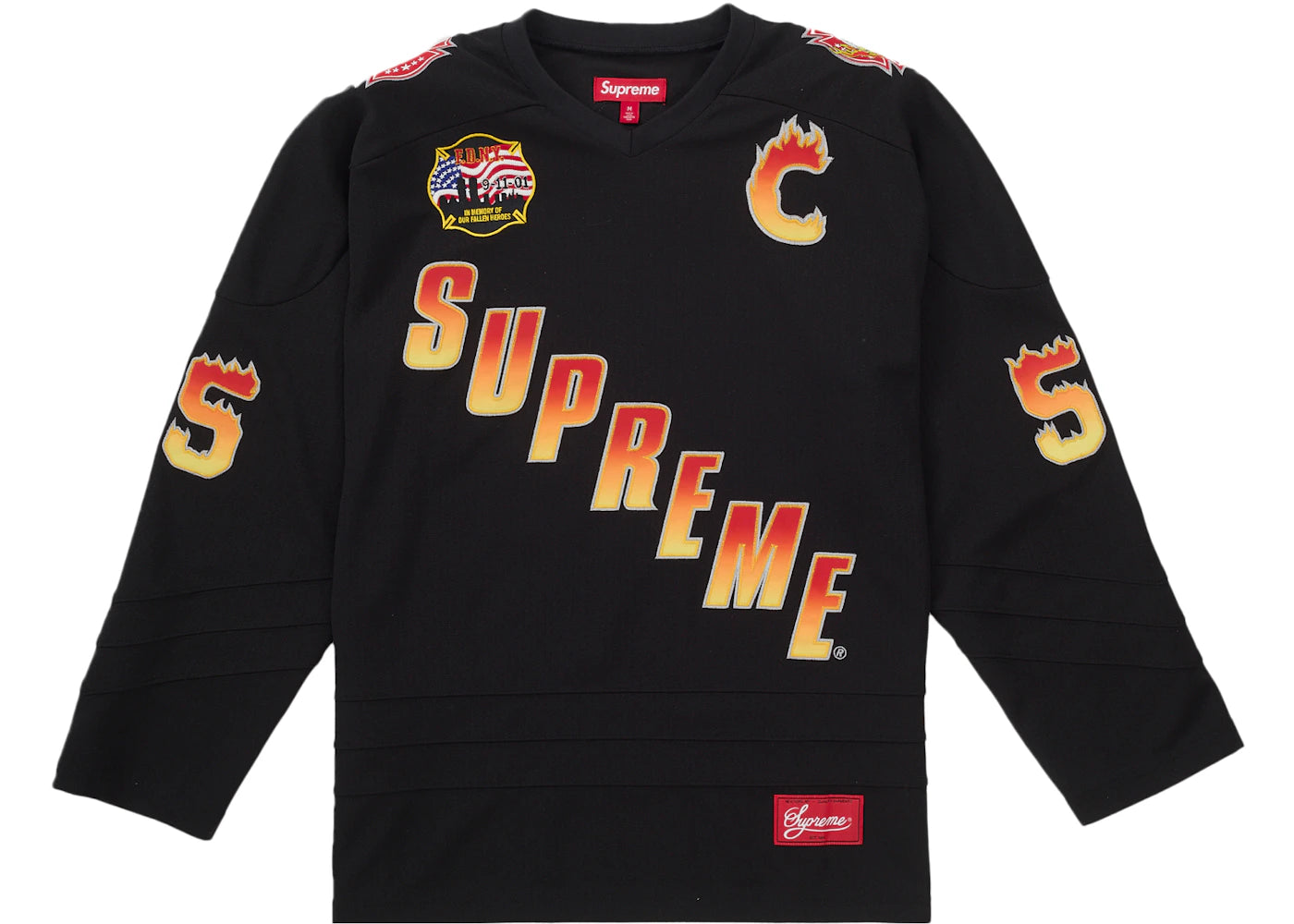 Supreme FDNY Hockey Jersey Black -1