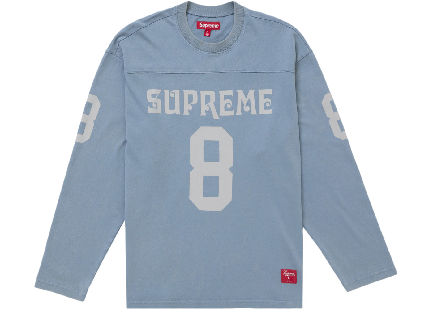 Supreme Affiliated L/S Football Top Dusty Blue -1