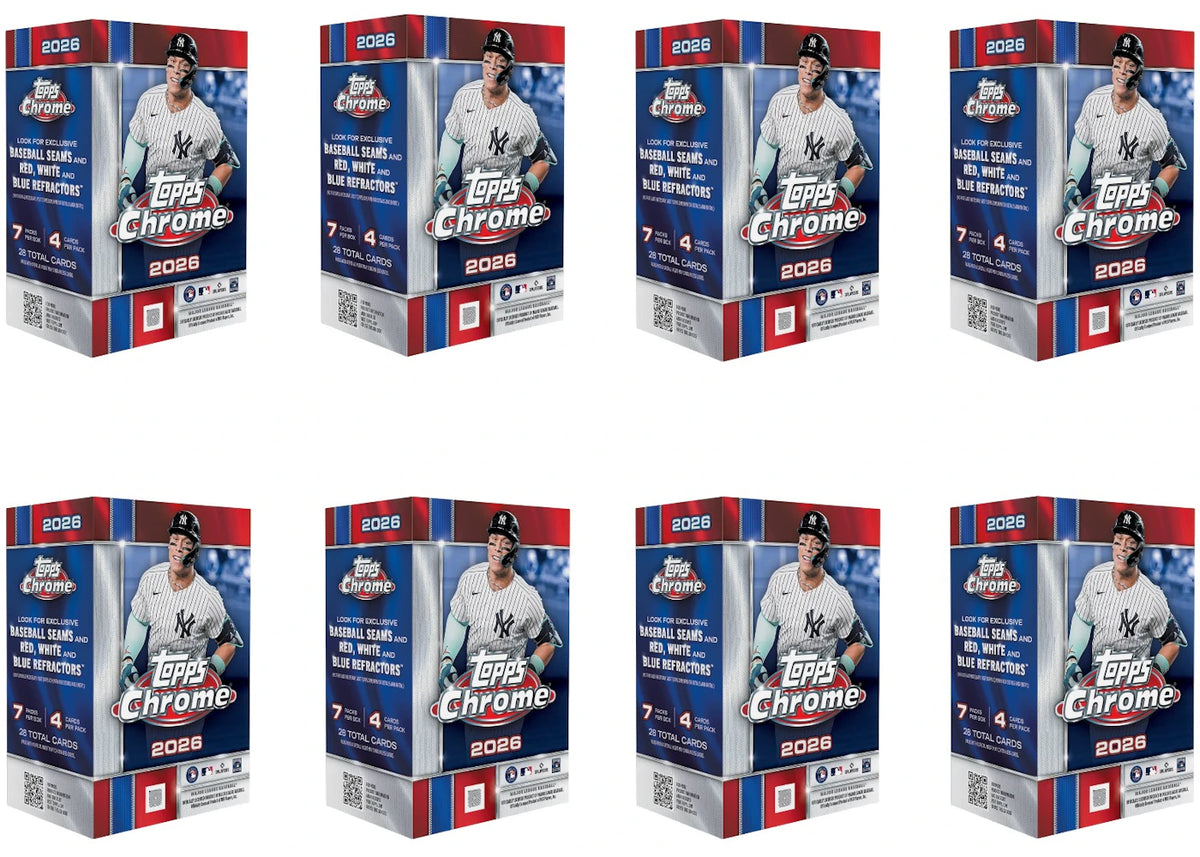 2026 Topps Chrome Baseball Value Box 8x Lot -1