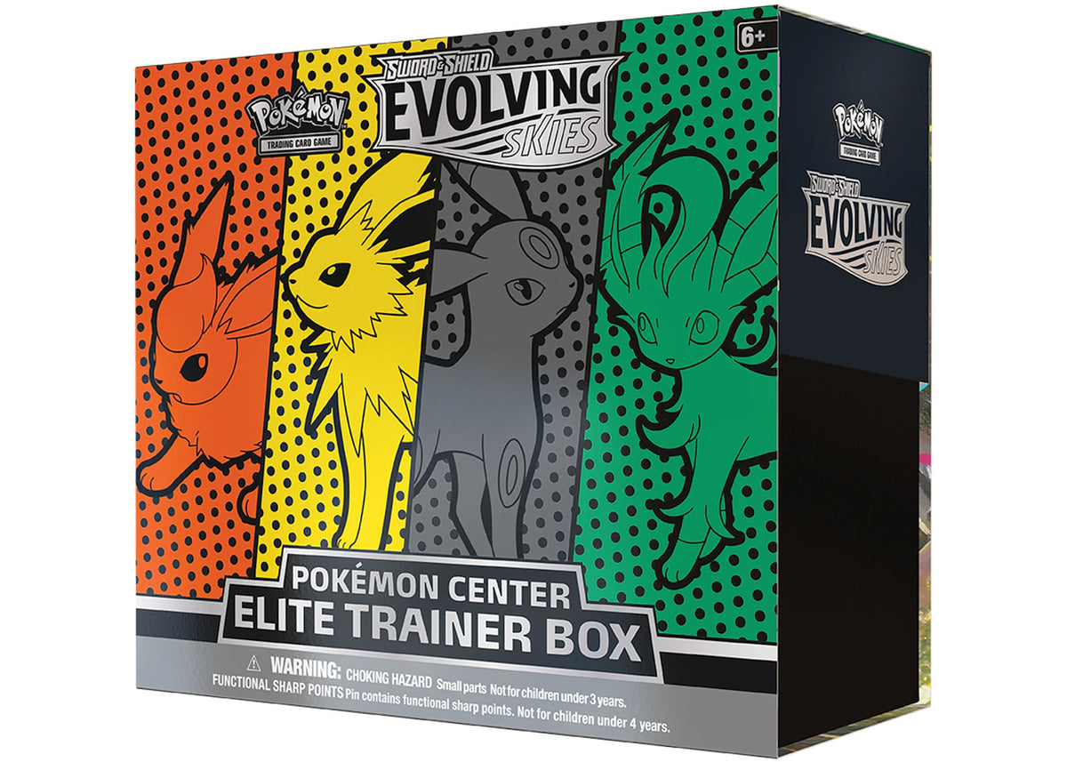 Pokémon TCG Sword & Shield Evolving Skies Pokémon Center Elite Trainer Box (Flareon/Jolteon/Umbreon/Leafeon) -1