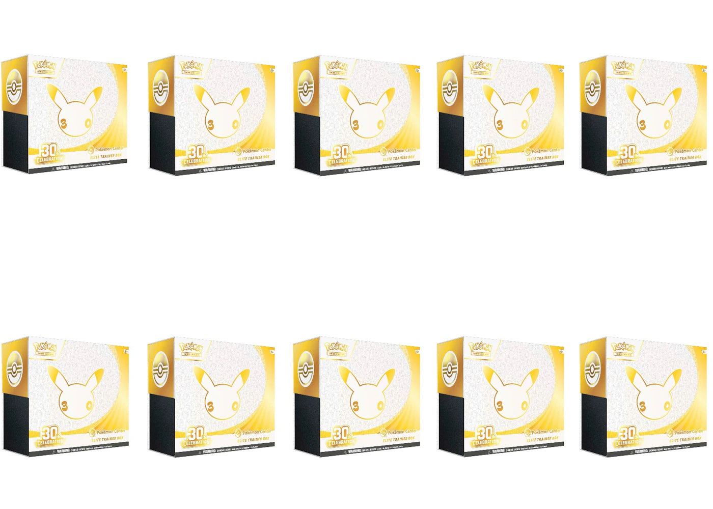 2026 Pokémon Mega Evolution 30th Celebration Pokemon Center Elite Trainer Box 10x Lot -1