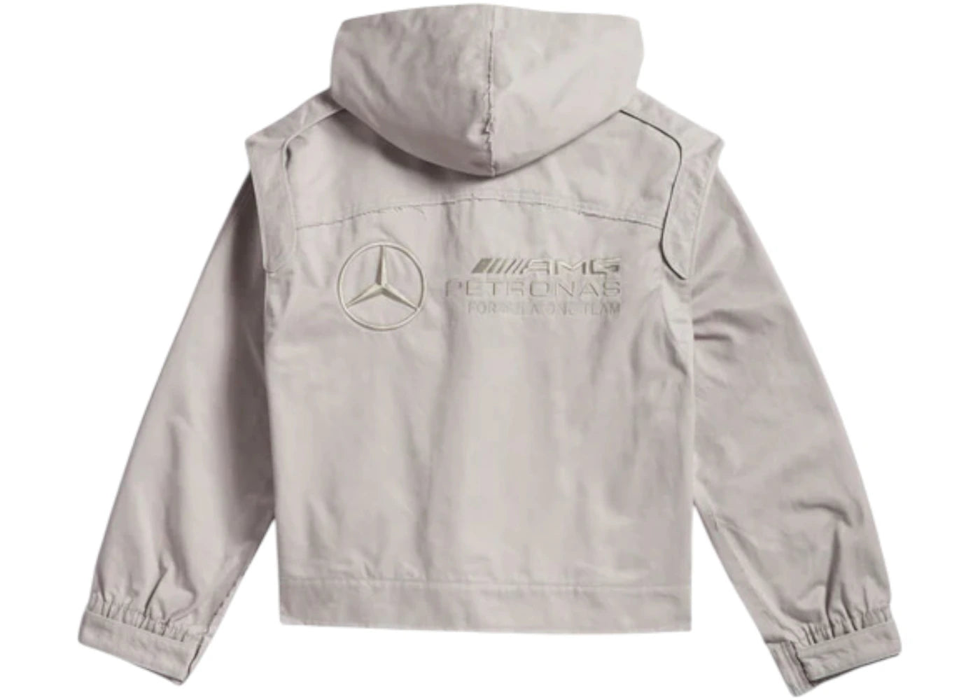adidas x Bad Bunny x Mercedes-AMG F1 Racing Zip Up Balaclava Track Top Grey -1