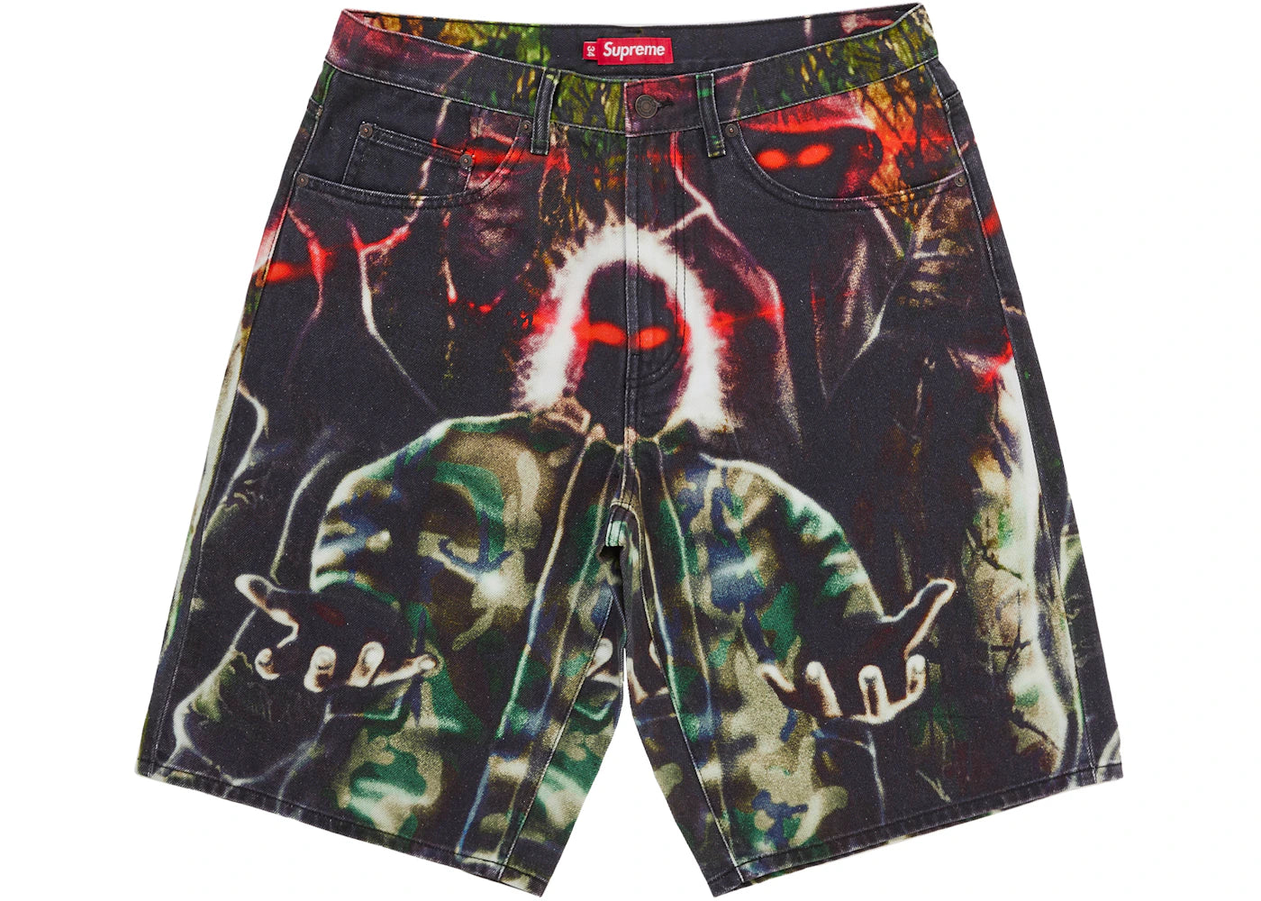 Supreme Shadows Baggy Denim Short Multicolor -1
