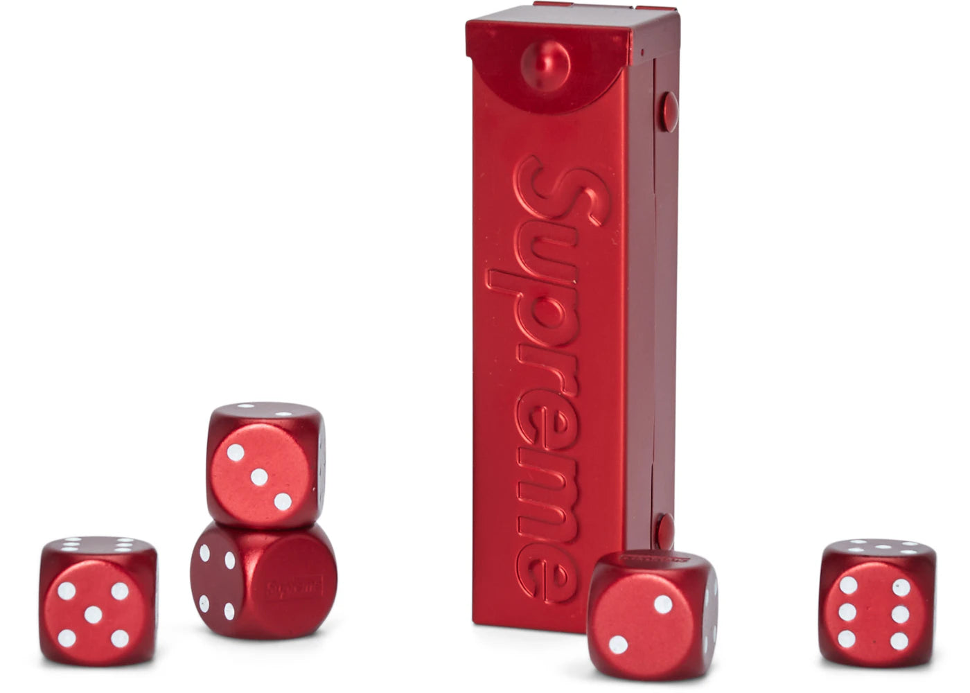 Supreme Aluminum Dice Set Red -1