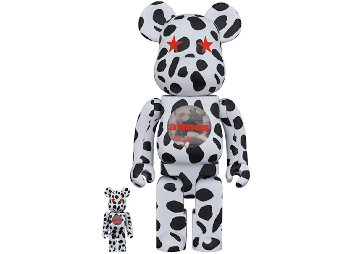 Bearbrick x atmos Dalmatian 100% & 400% Set -1