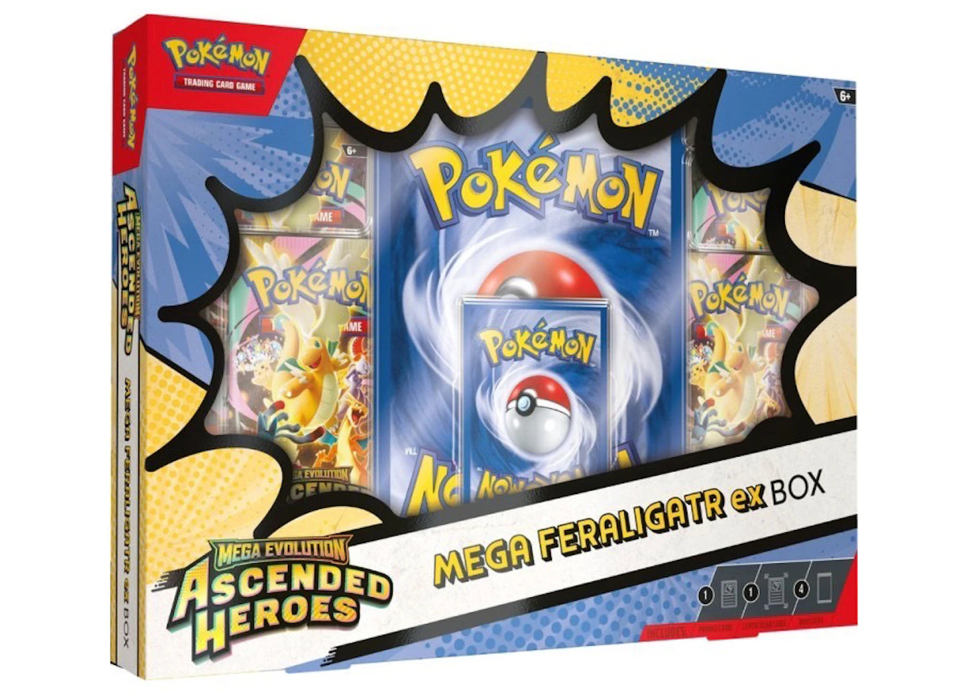 2026 Pokemon Mega Evolution Ascended Heroes Mega Feraligatr ex Box -1