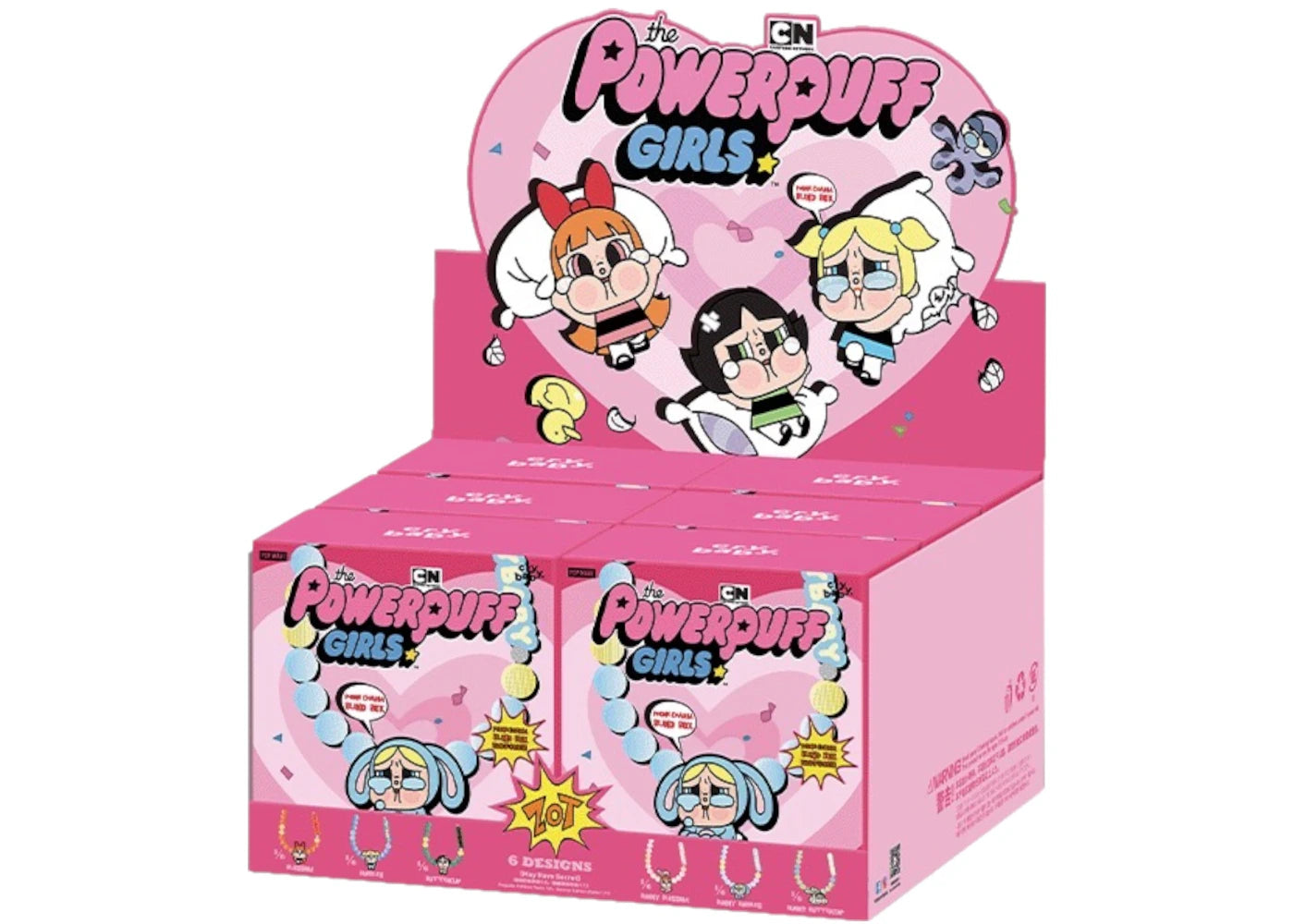 Pop Mart CRYBABY x Powerpuff Girls Series Phone Charm Sealed Case (6 Blind Box)-1