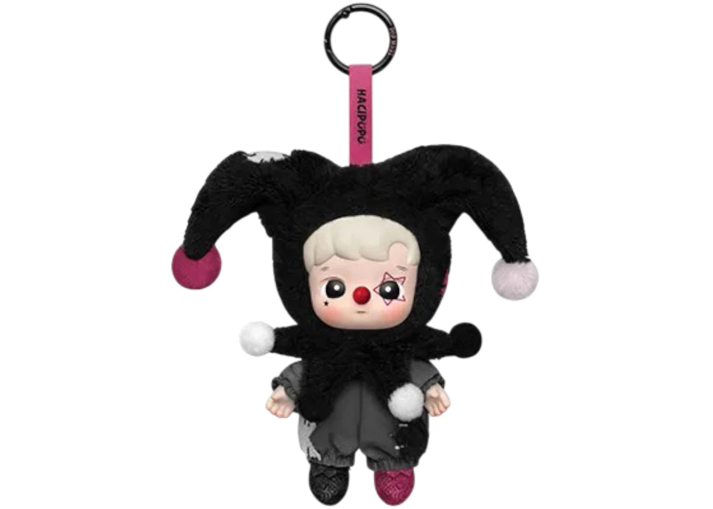Pop Mart WHY SO SERIOUS Series Hacipupu Shadow Joker Vinyl Plush Pendant -1