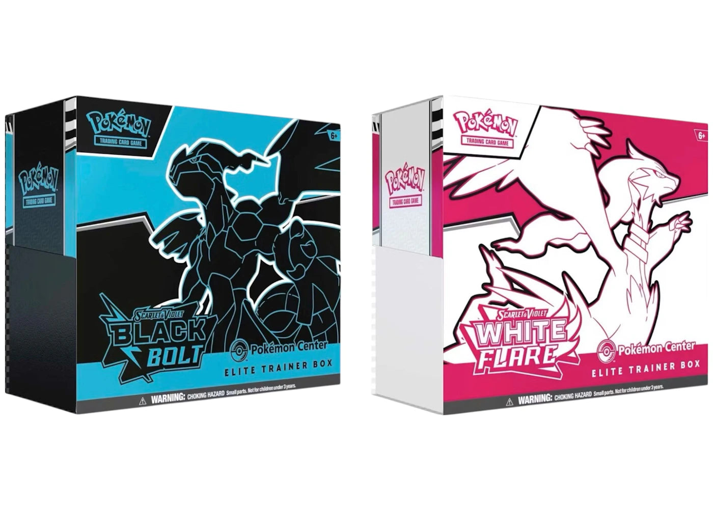 2025 Pokémon Scarlet & Violet Black Bolt & White Flare Pokemon Center Elite Trainer Box -1