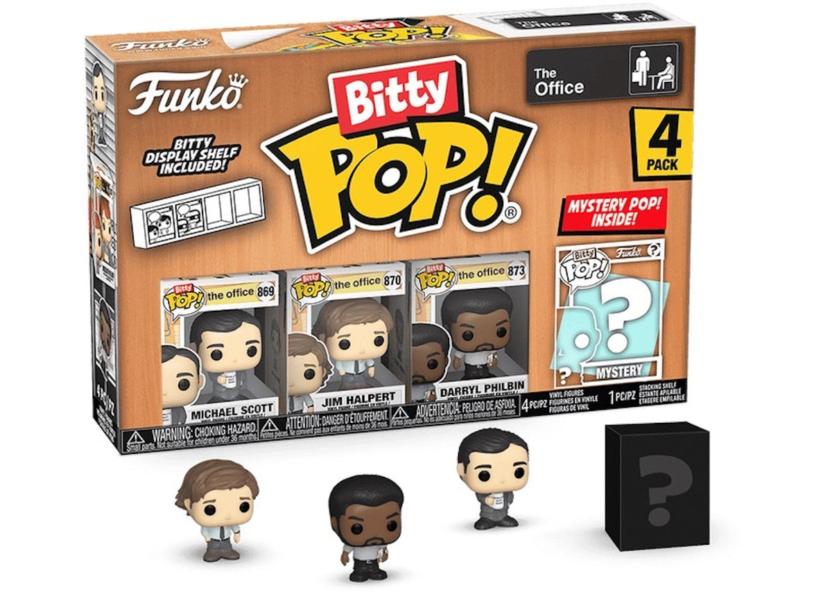 Funko Bitty Pop! The Office Michael Scott / Jim Halpert / Daryl Philbin 4 Pack -1