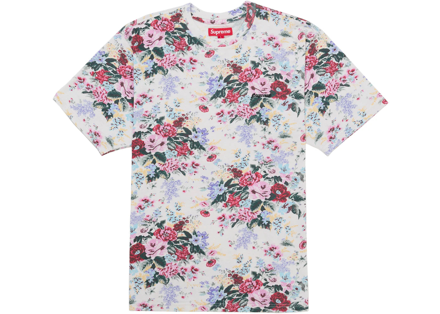 Supreme Washed S/S Top (SS26) Floral -1