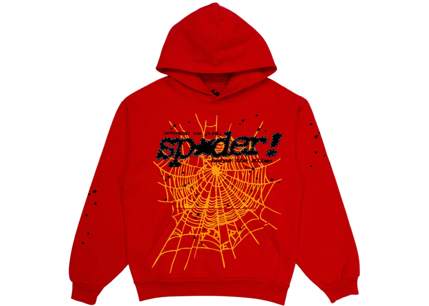 Sp5der P*NK V2 Hoodie Red -1